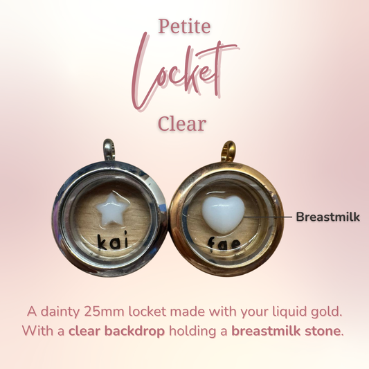 Petite Locket with Clear Background
