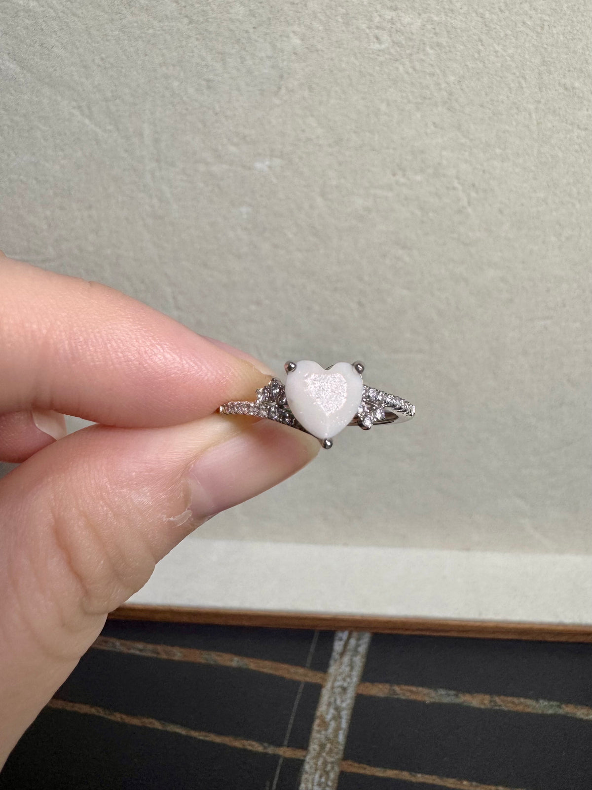 Angeline Solitaire Breastmilk Ring