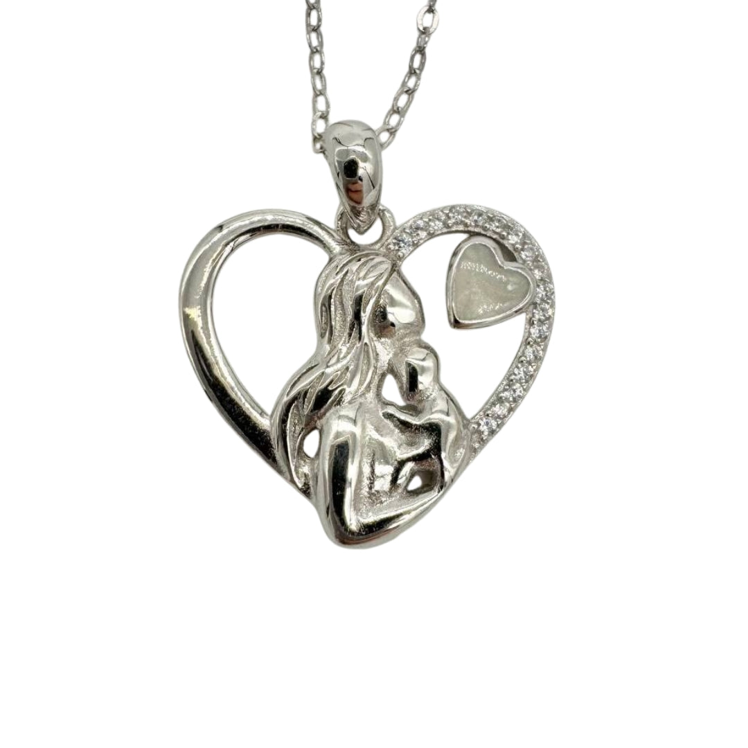 Embrace Heart Breastmilk Pendant