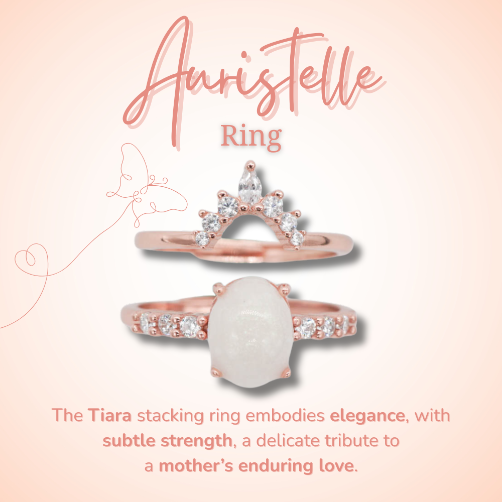 Auristelle Solitaire Breastmilk Ring