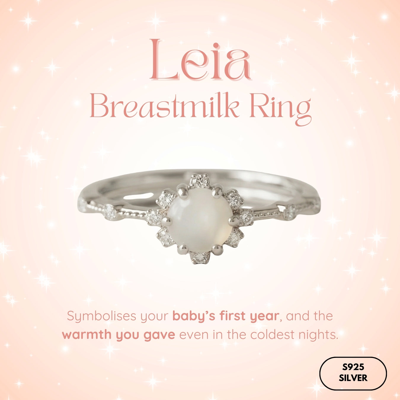 Leia Breastmilk Ring