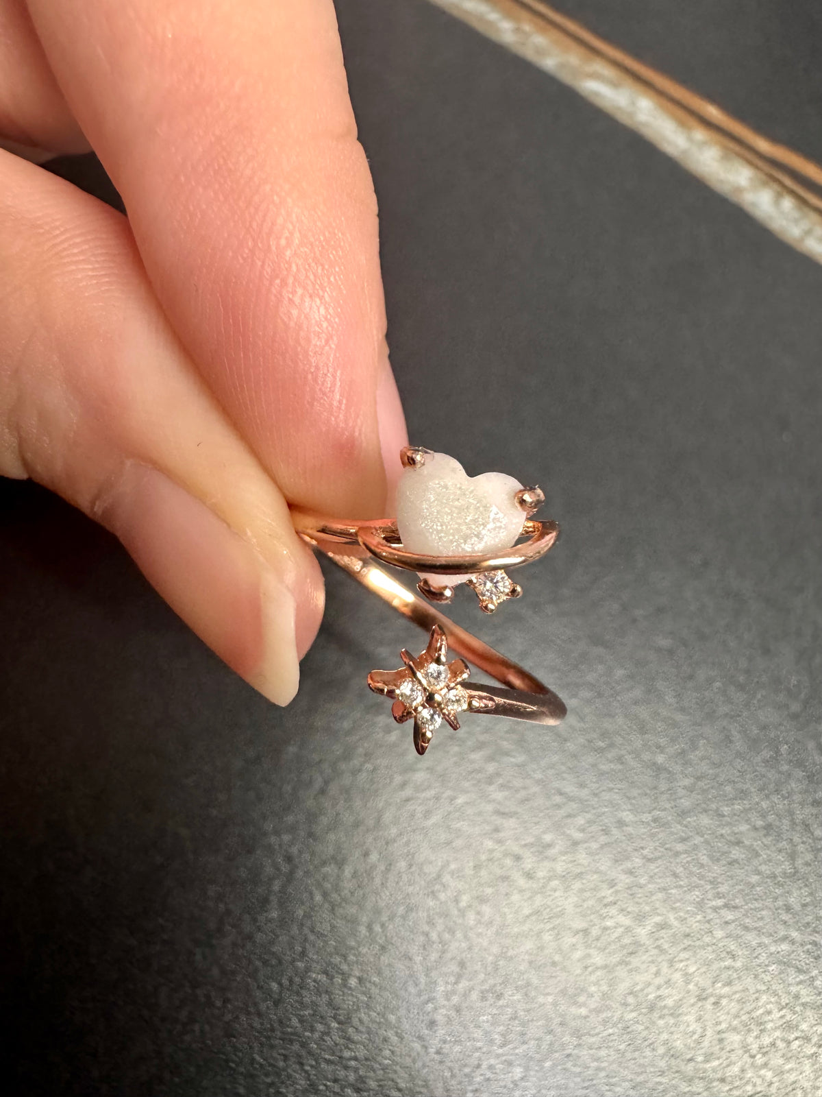 Krystel Solitaire Breastmilk Ring