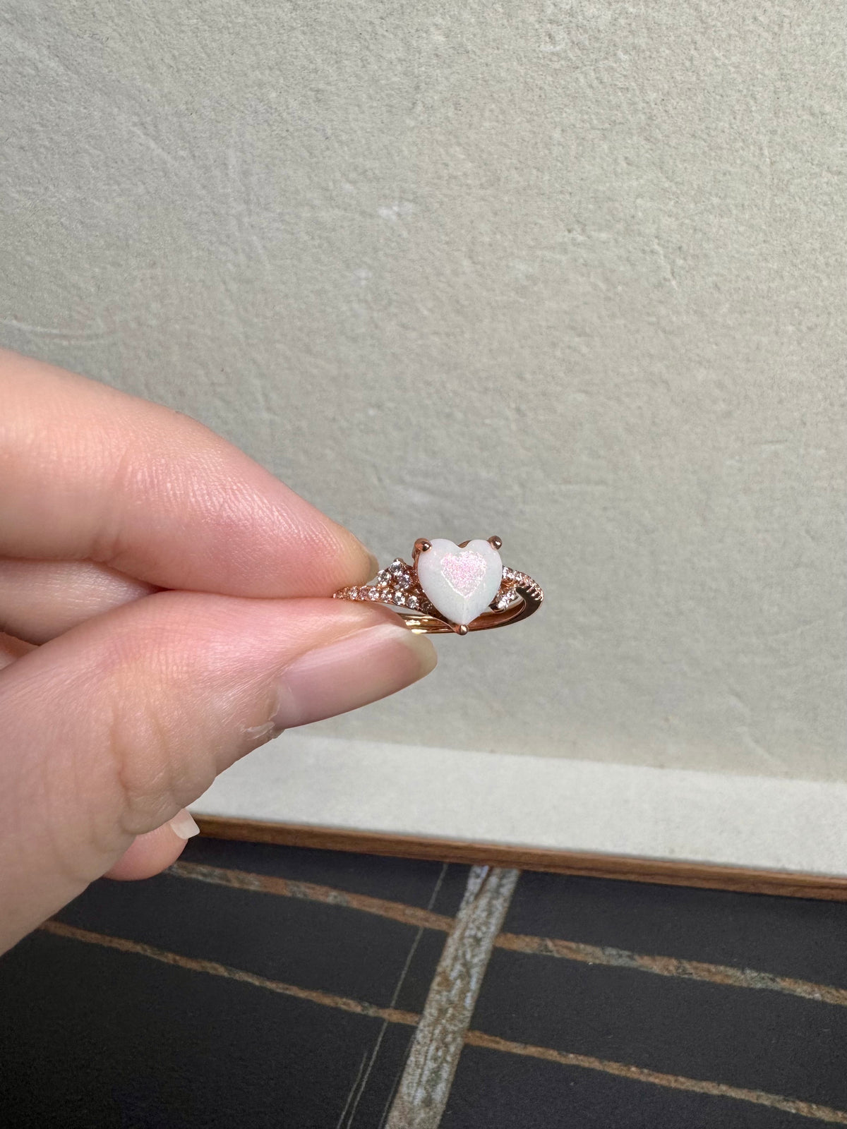 Angeline Solitaire Breastmilk Ring
