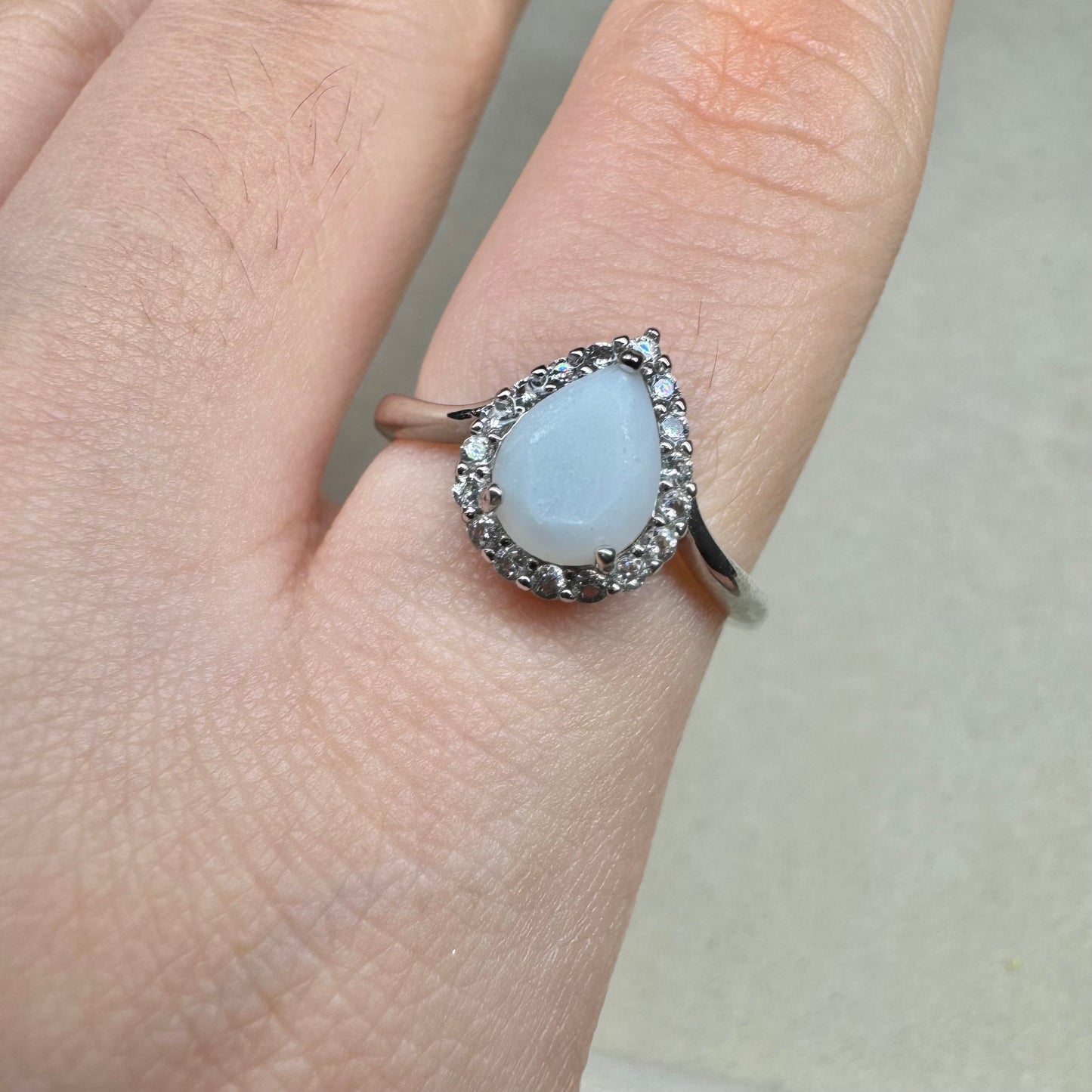 Milk Drop Solitaire Breastmilk Ring