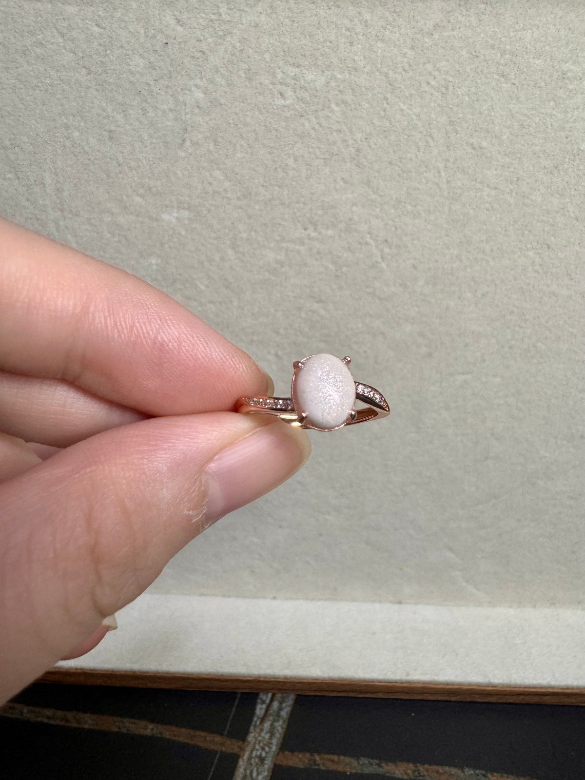 Briana Solitaire Breastmilk Ring