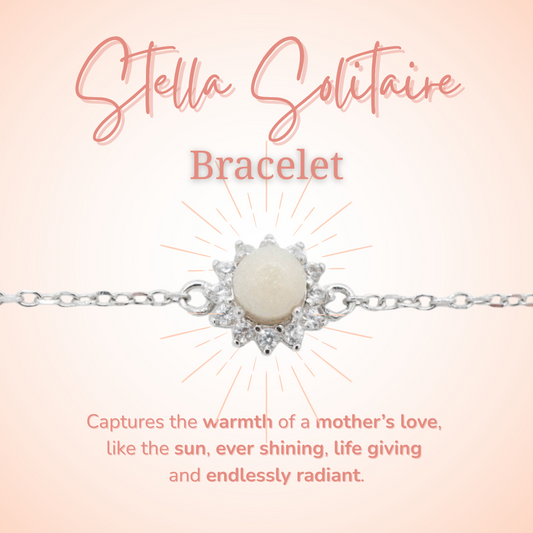 Stella Solitaire Breastmilk Bracelet