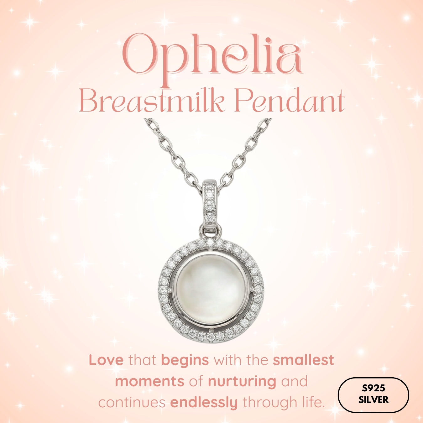 Ophelia Breastmilk Pendant