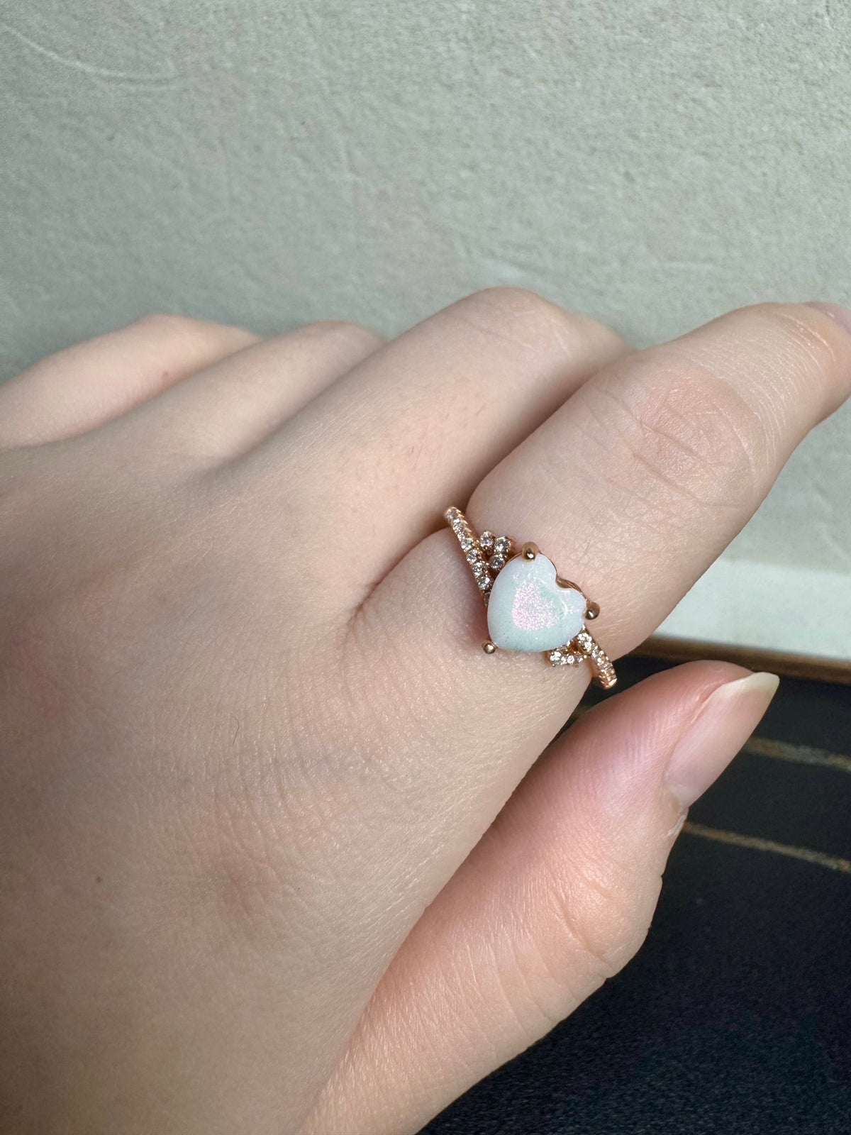 Angeline Solitaire Breastmilk Ring