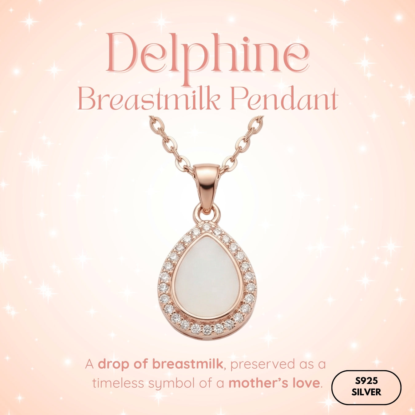 Delphine Breastmilk Pendant