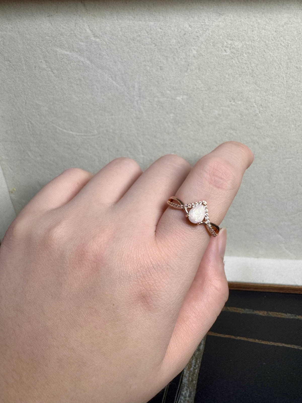 Jasmine Solitaire Breastmilk Ring