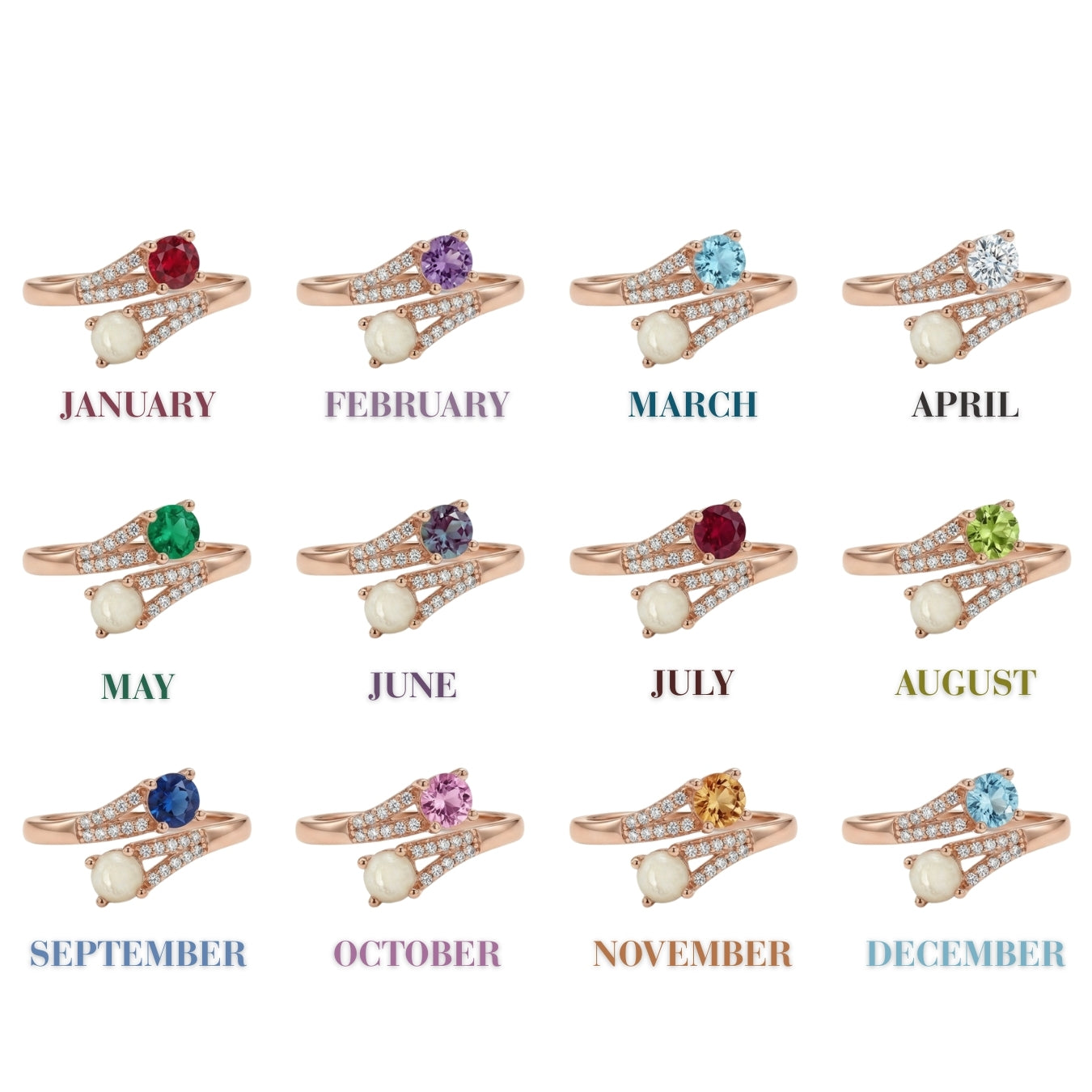 Signature Birthstone Breastmilk Ring