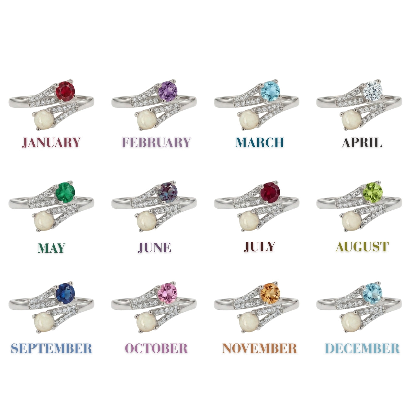 Signature Birthstone Breastmilk Ring