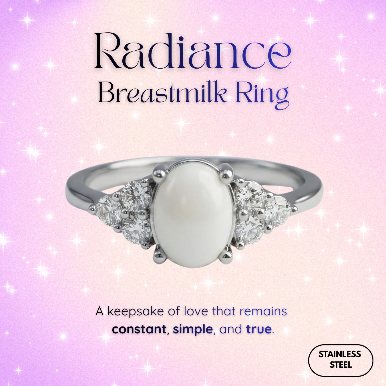 Radiance Breastmilk Ring (Stainless Steel)