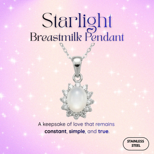 Starlight Breastmilk Pendant (Stainless Steel)