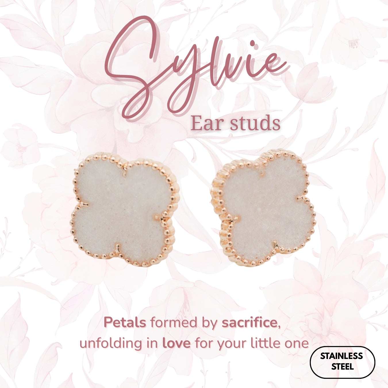 Sylvie Breastmilk Ear Studs