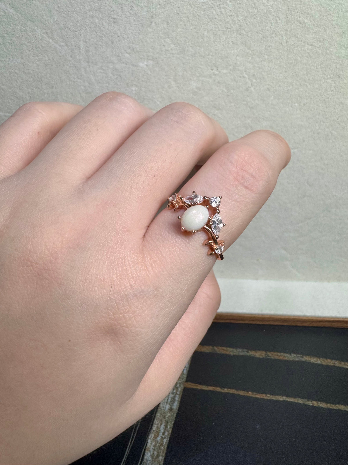 Anastasia Solitaire Breastmilk Ring