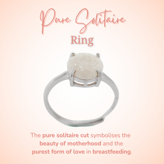 Pure Solitaire Breastmilk Ring