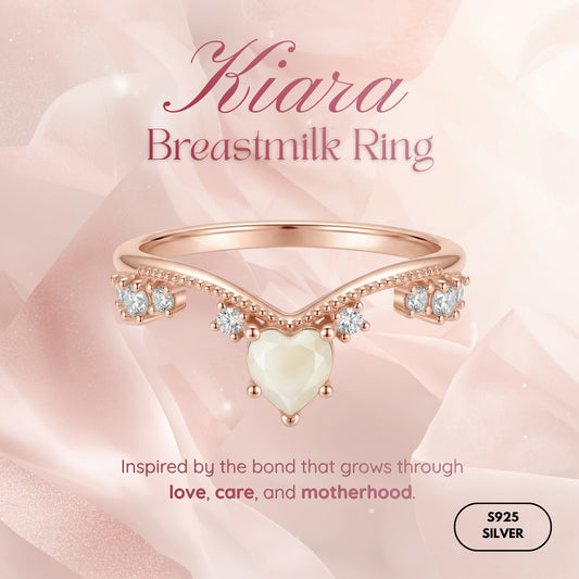 Kiara Solitaire Breastmilk Ring