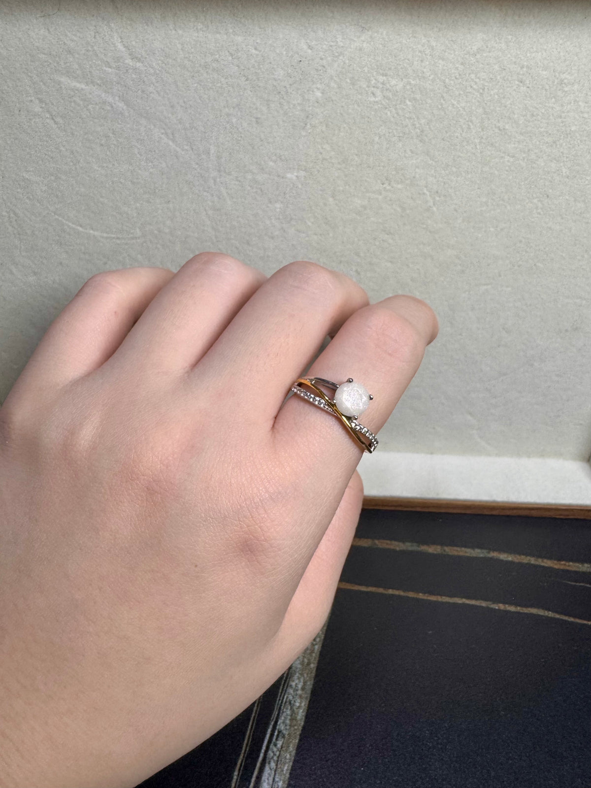 Laura Solitaire Breastmilk Ring