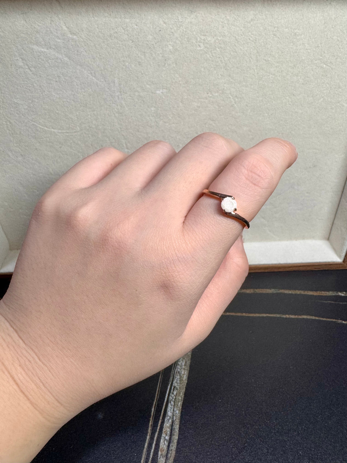Vera Solitaire Breastmilk Ring