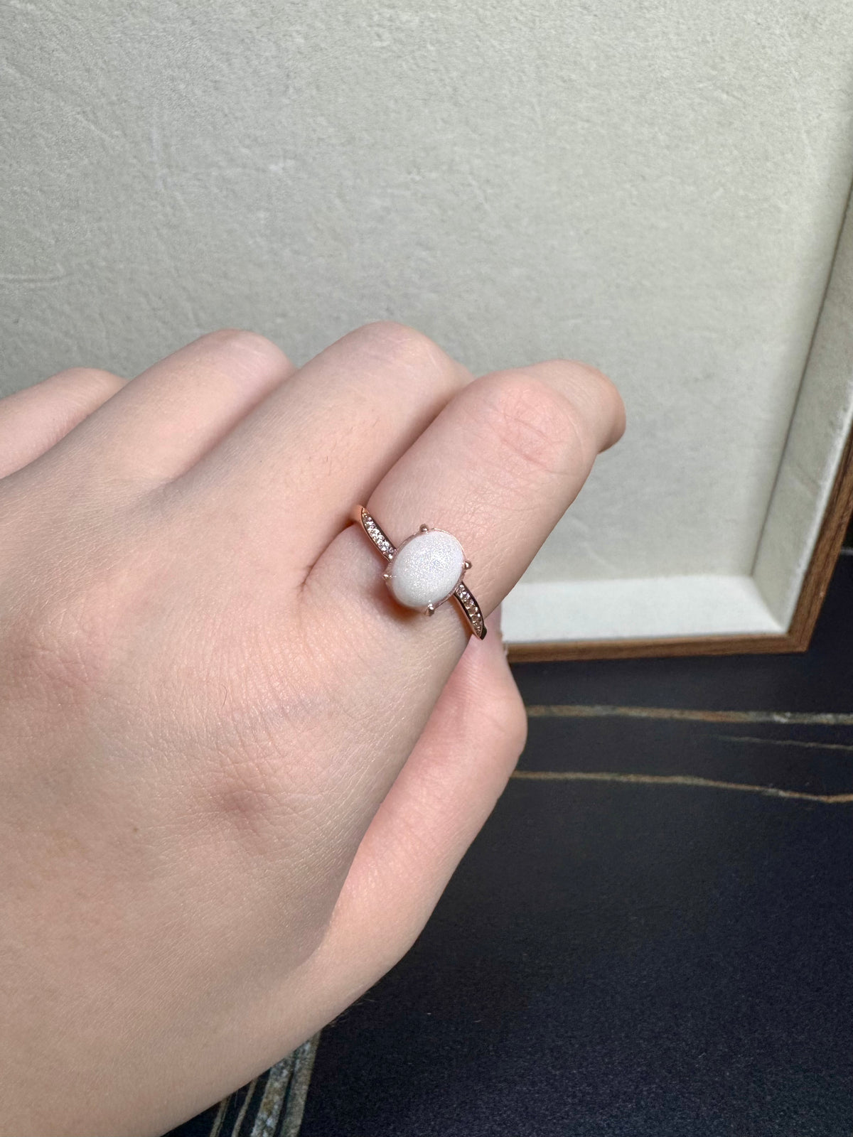 Briana Solitaire Breastmilk Ring