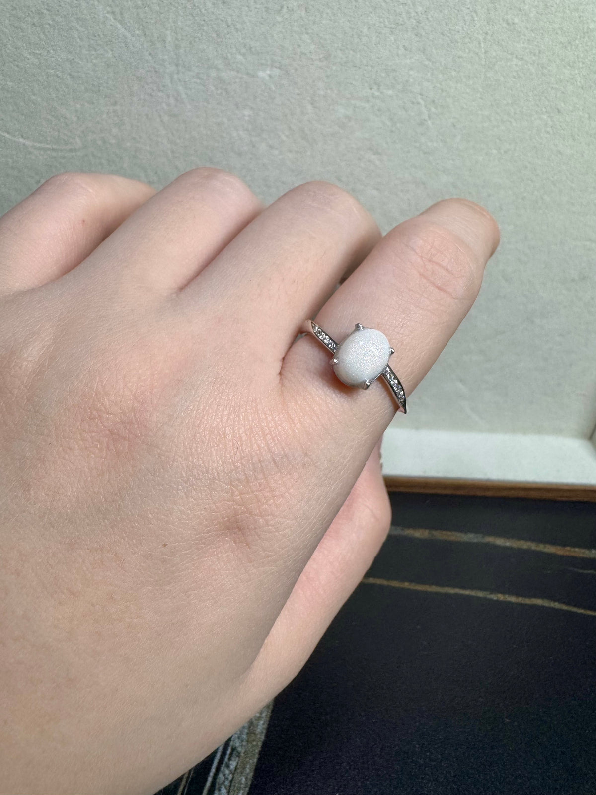Briana Solitaire Breastmilk Ring