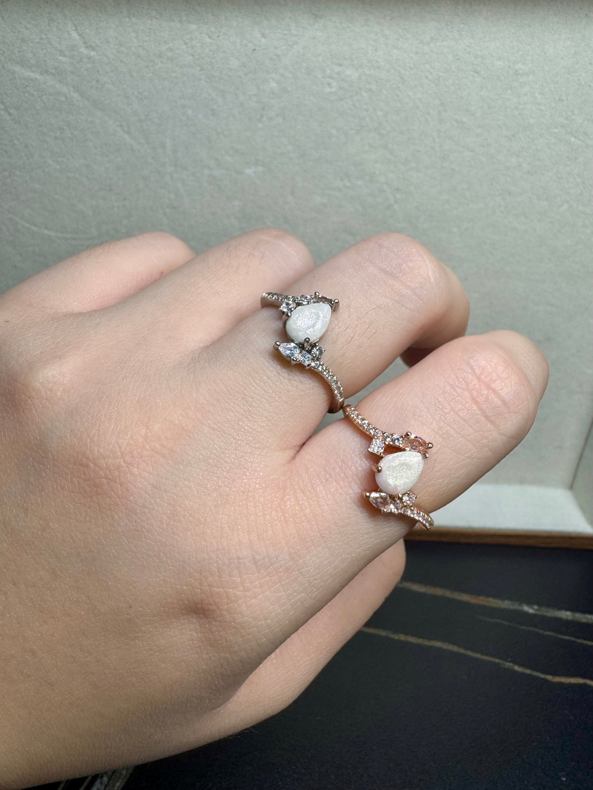 Avelia Solitaire Breastmilk Ring