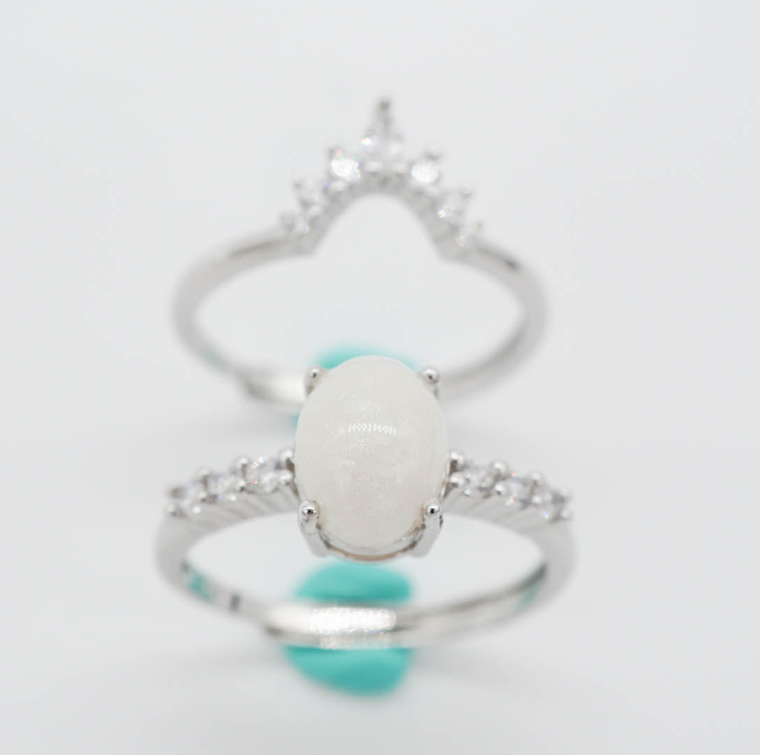 Auristelle Solitaire Breastmilk Ring