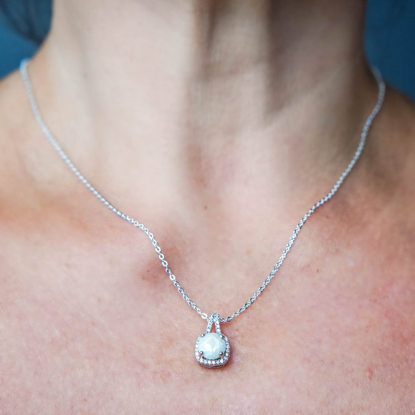 Princess Solitaire Breastmilk Pendant