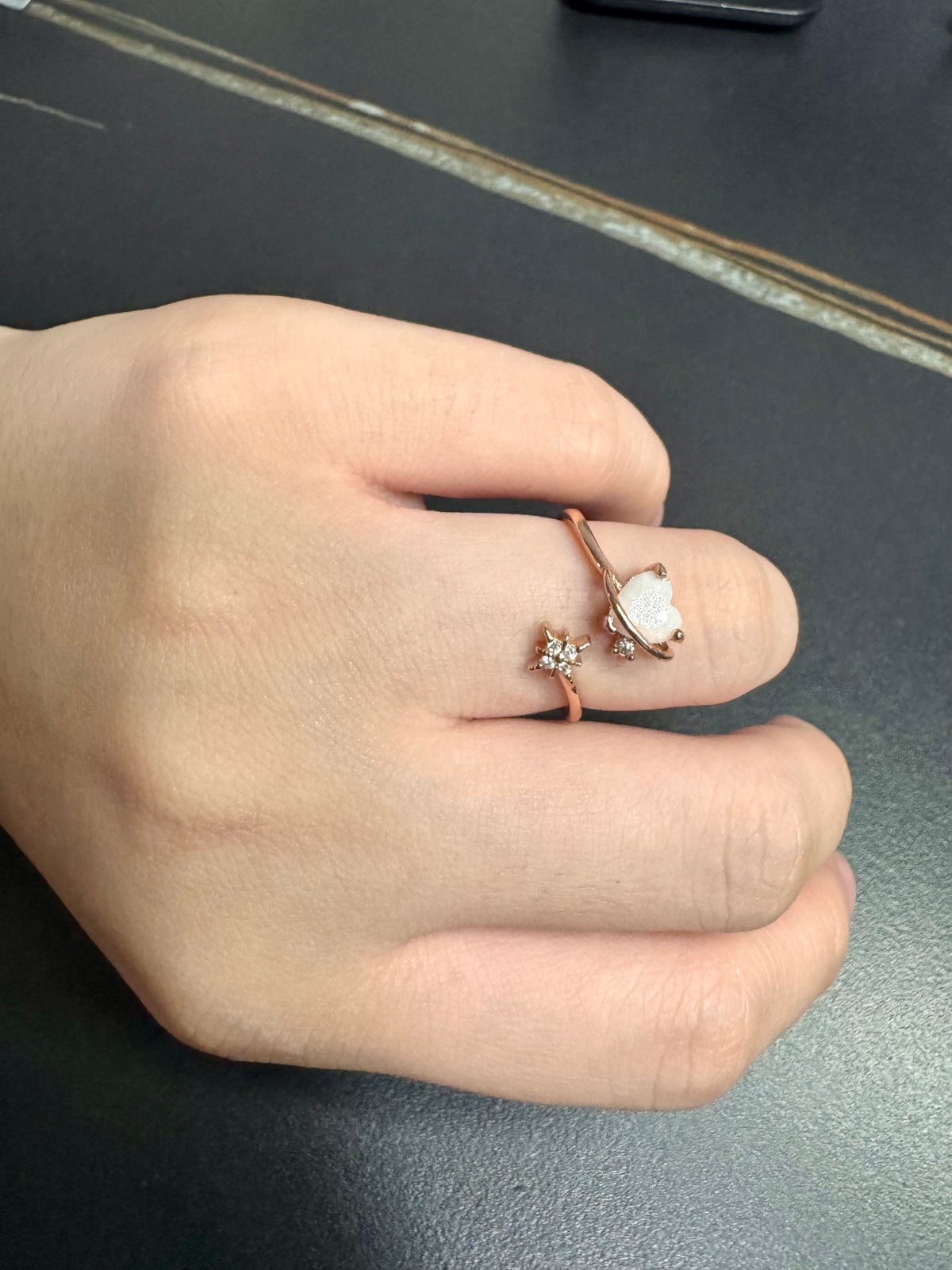 Krystel Solitaire Breastmilk Ring