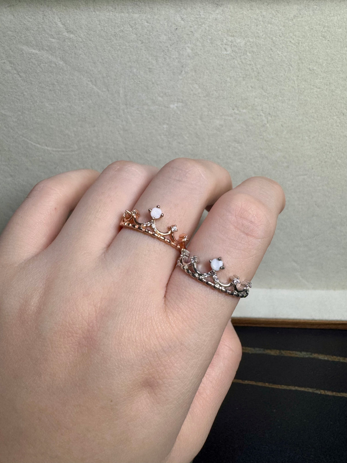 Tiara Solitaire Breastmilk Ring