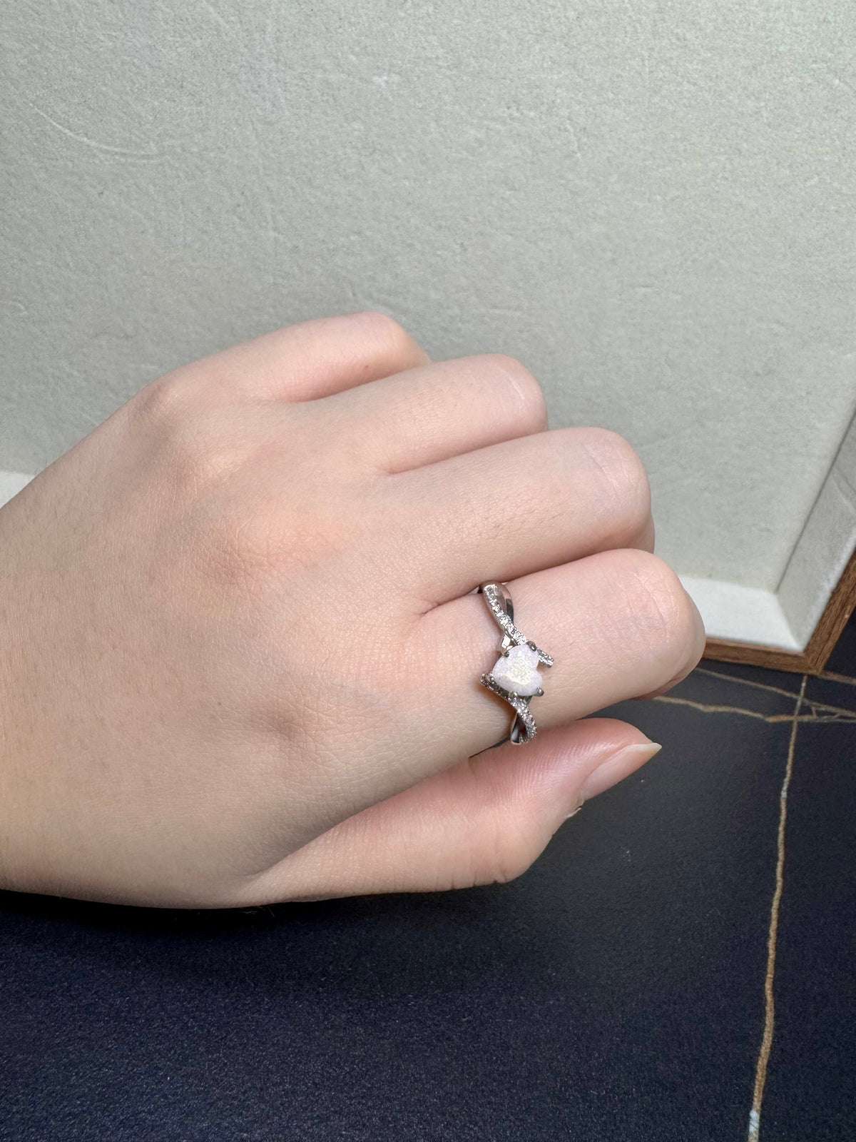 Rosalie Solitaire Breastmilk Ring
