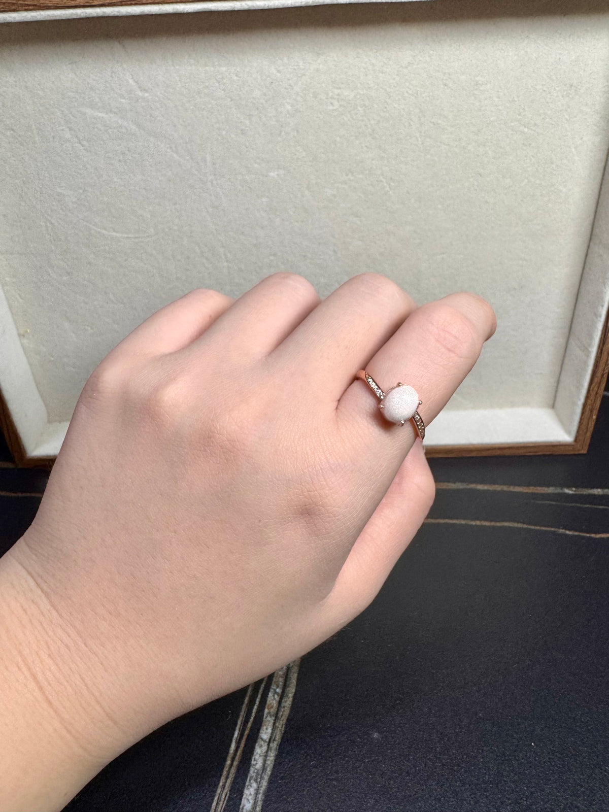 Briana Solitaire Breastmilk Ring