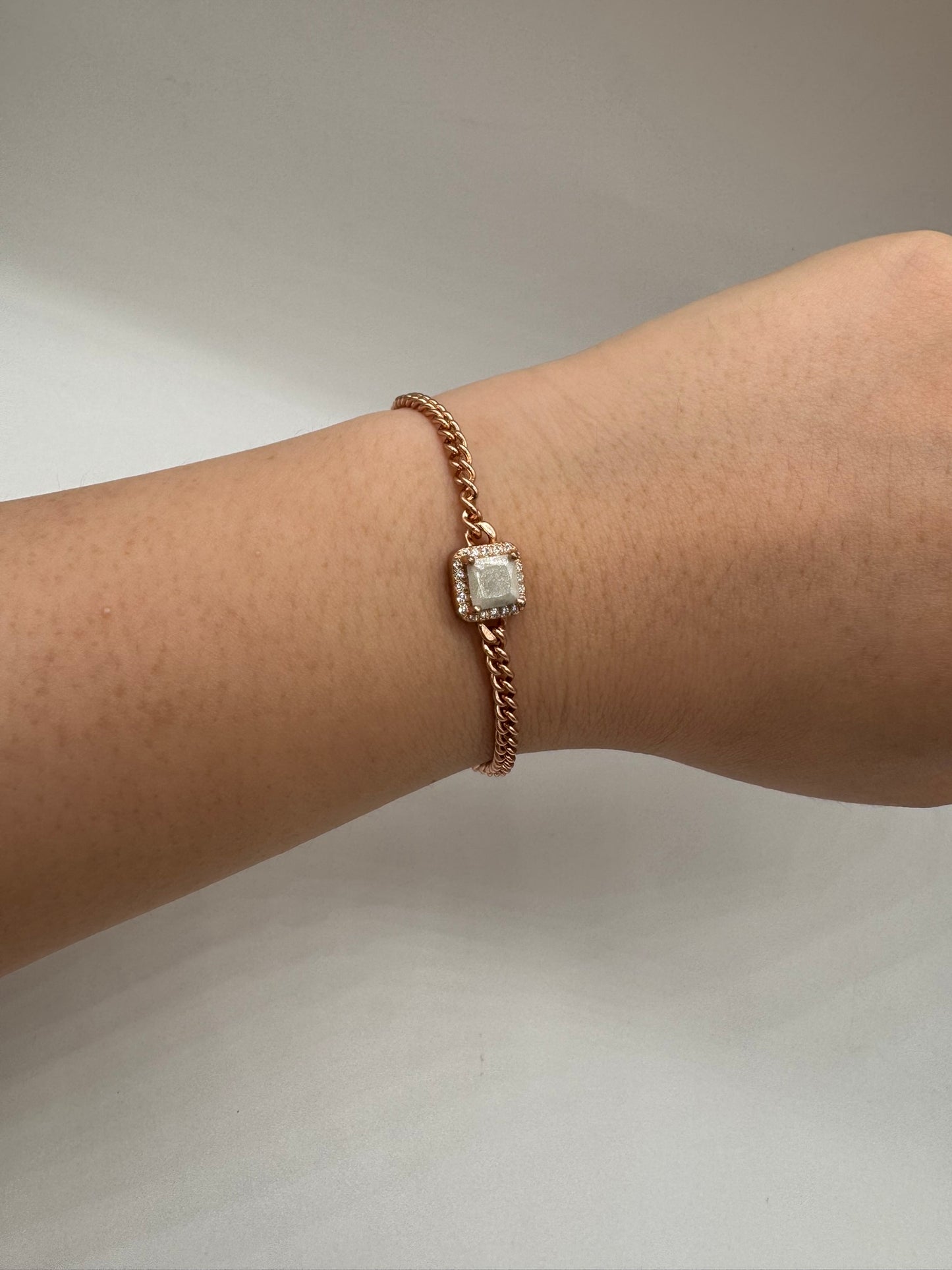 Princess Solitaire Breastmilk Bracelet