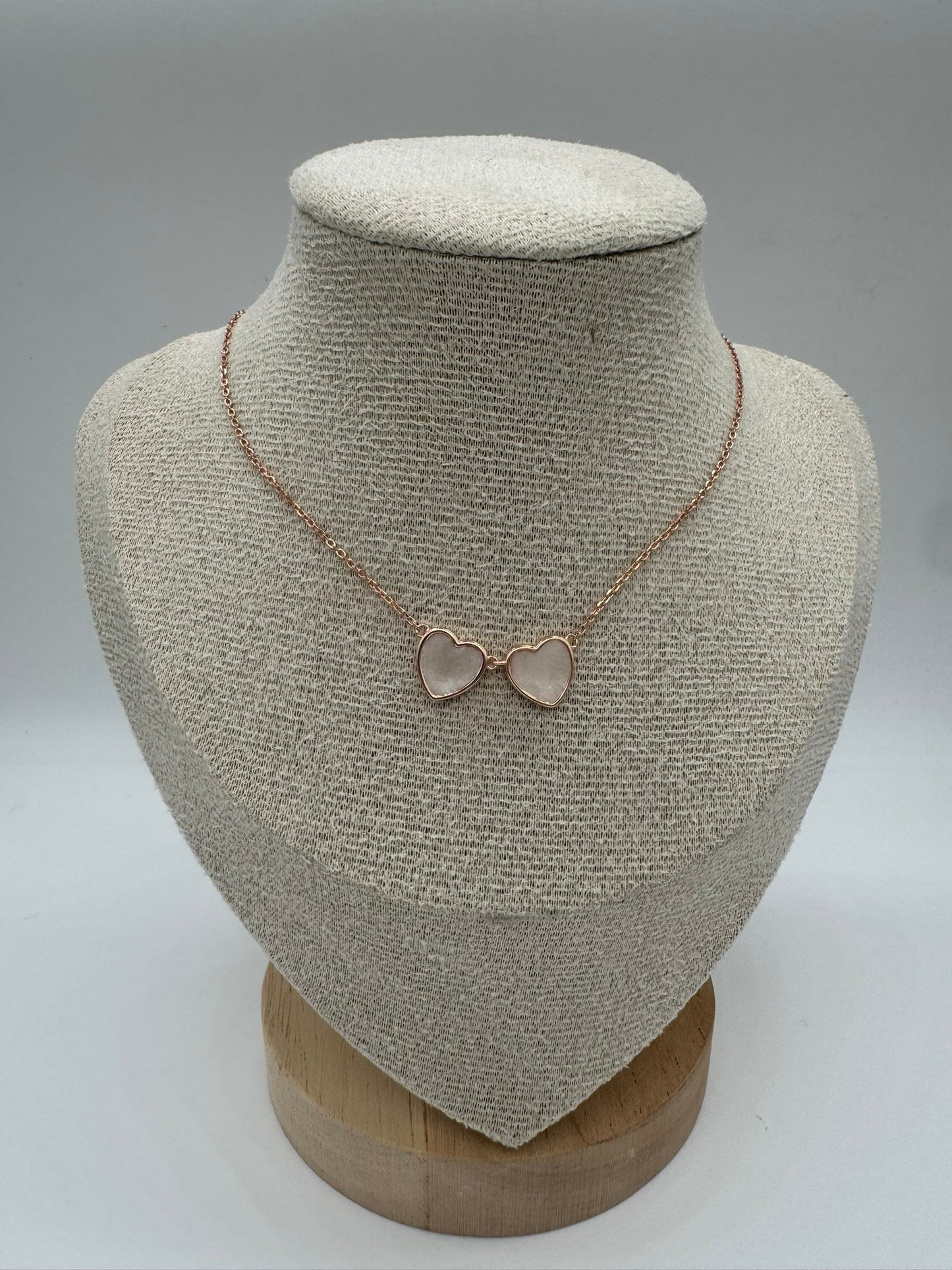 Twin Heart Breastmilk Necklace