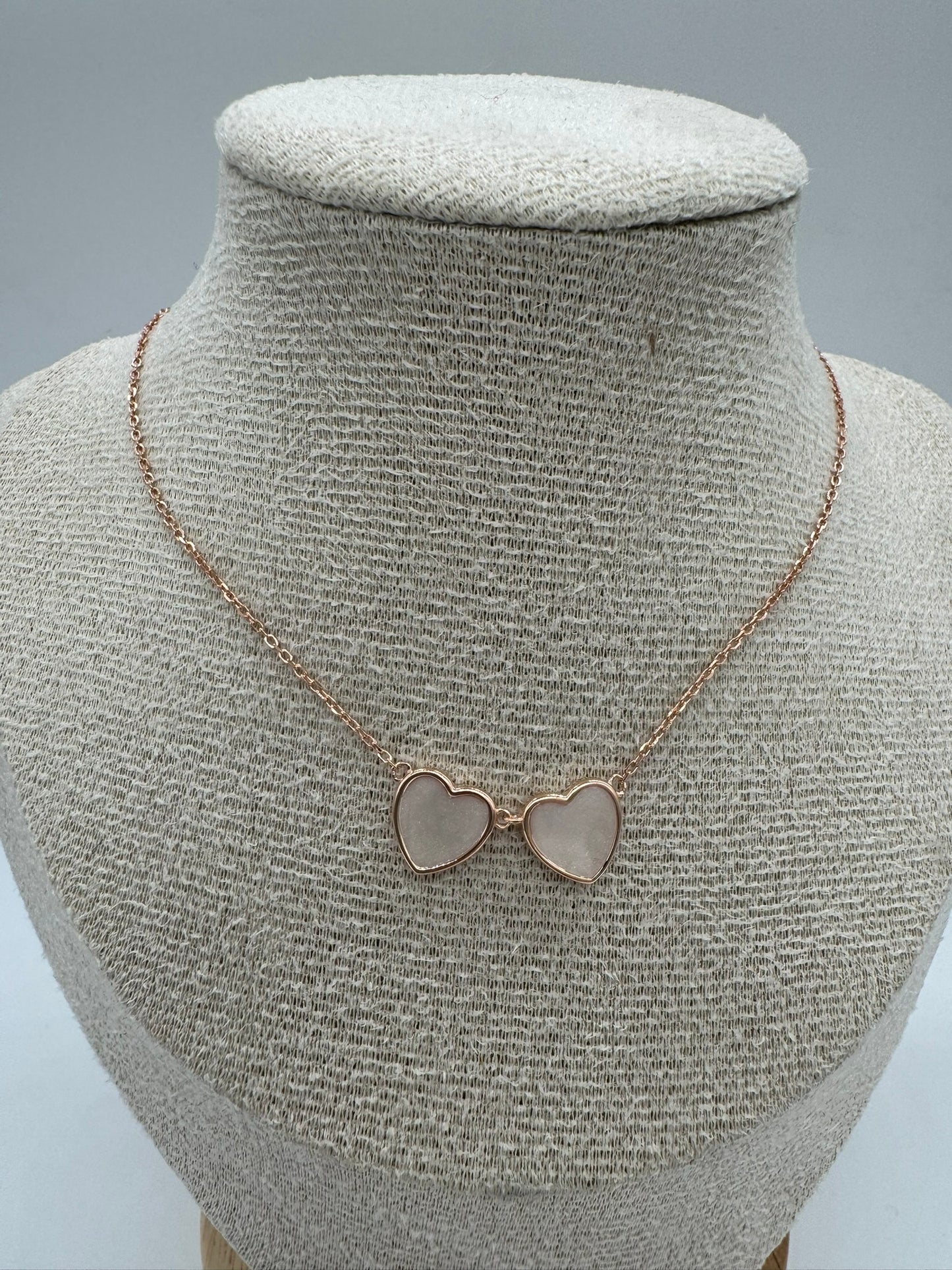 Twin Heart Breastmilk Necklace