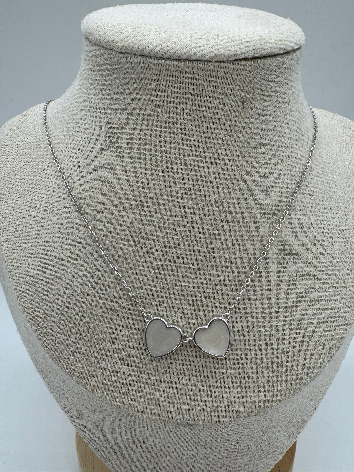 Twin Heart Breastmilk Necklace