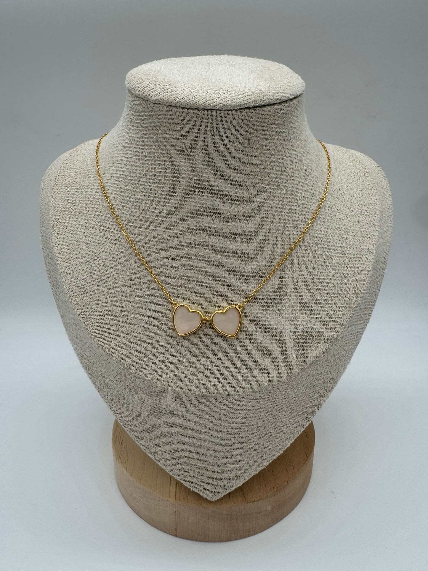 Twin Heart Breastmilk Necklace
