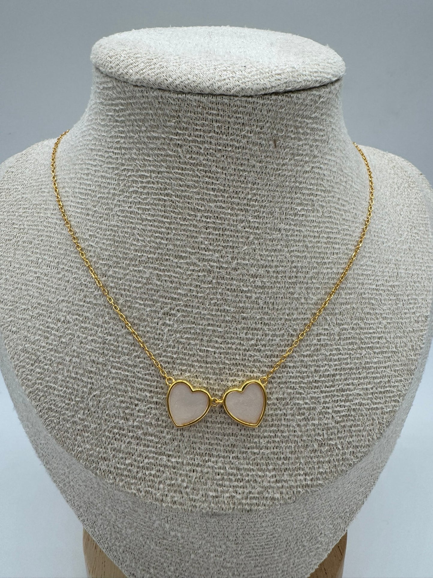 Twin Heart Breastmilk Necklace