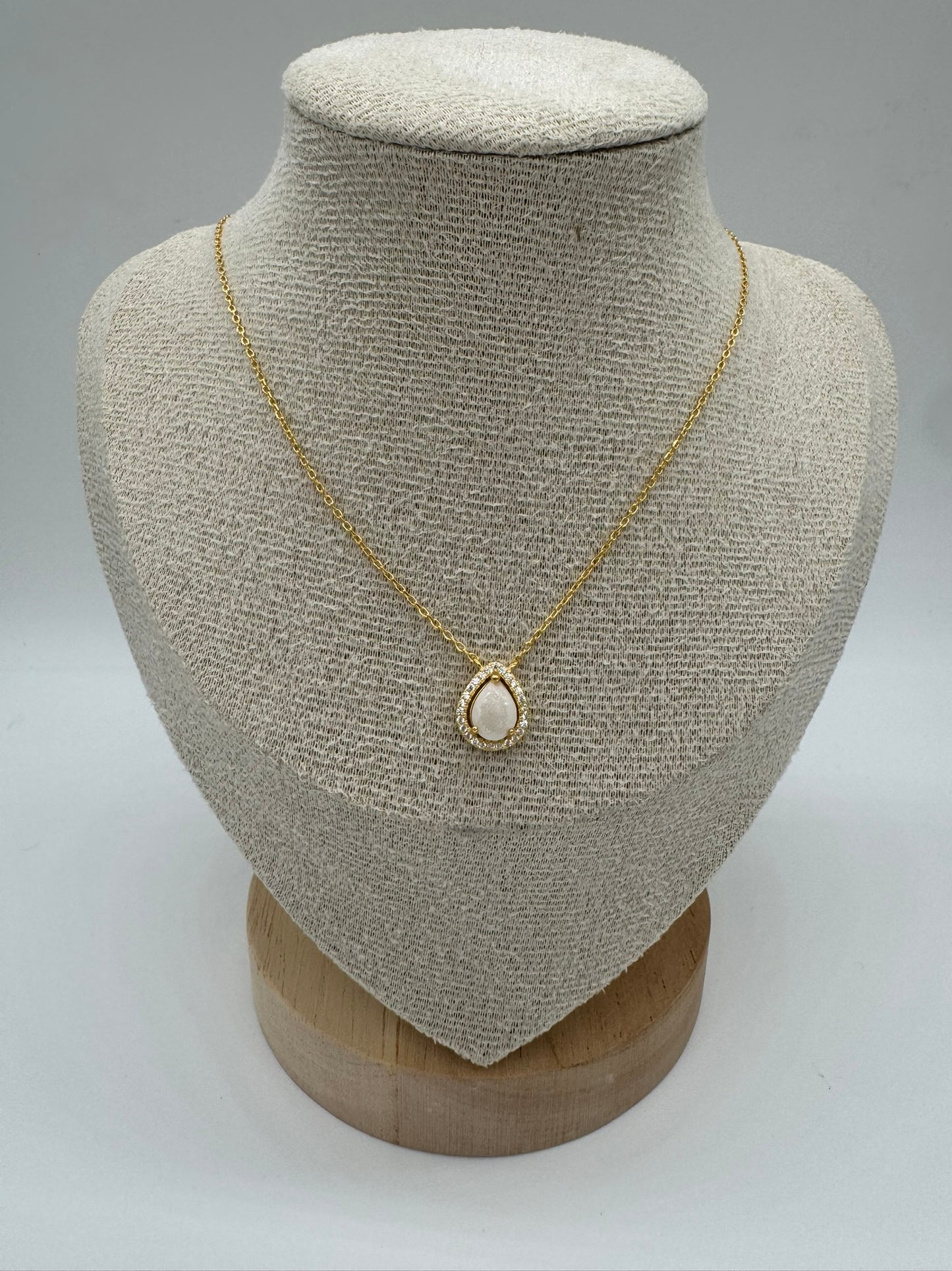 Milk Drop Solitaire Breastmilk Necklace