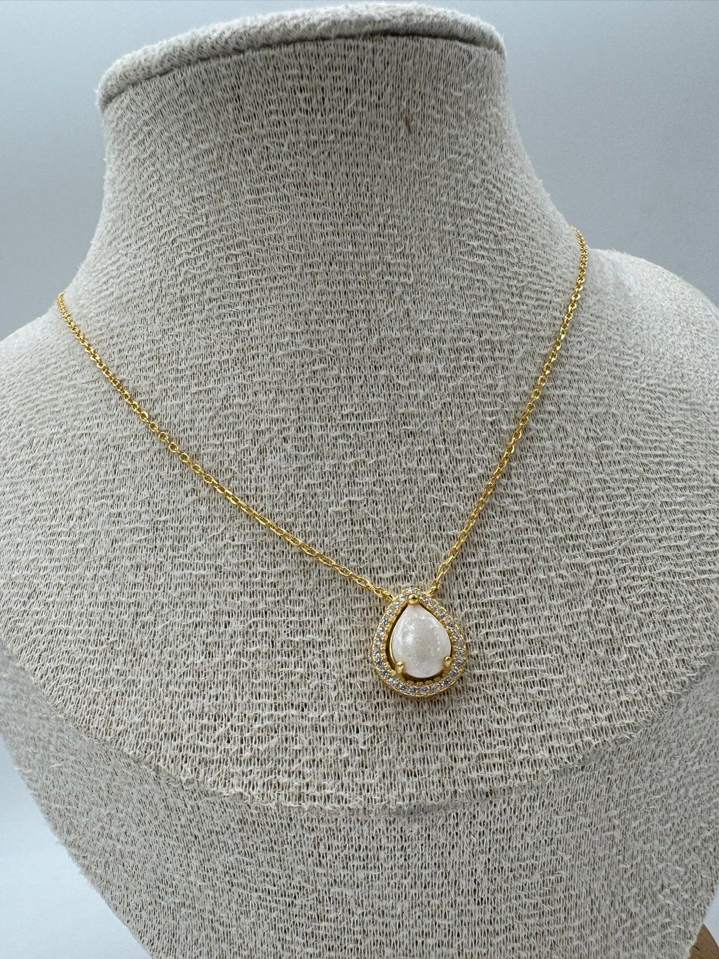 Milk Drop Solitaire Breastmilk Necklace