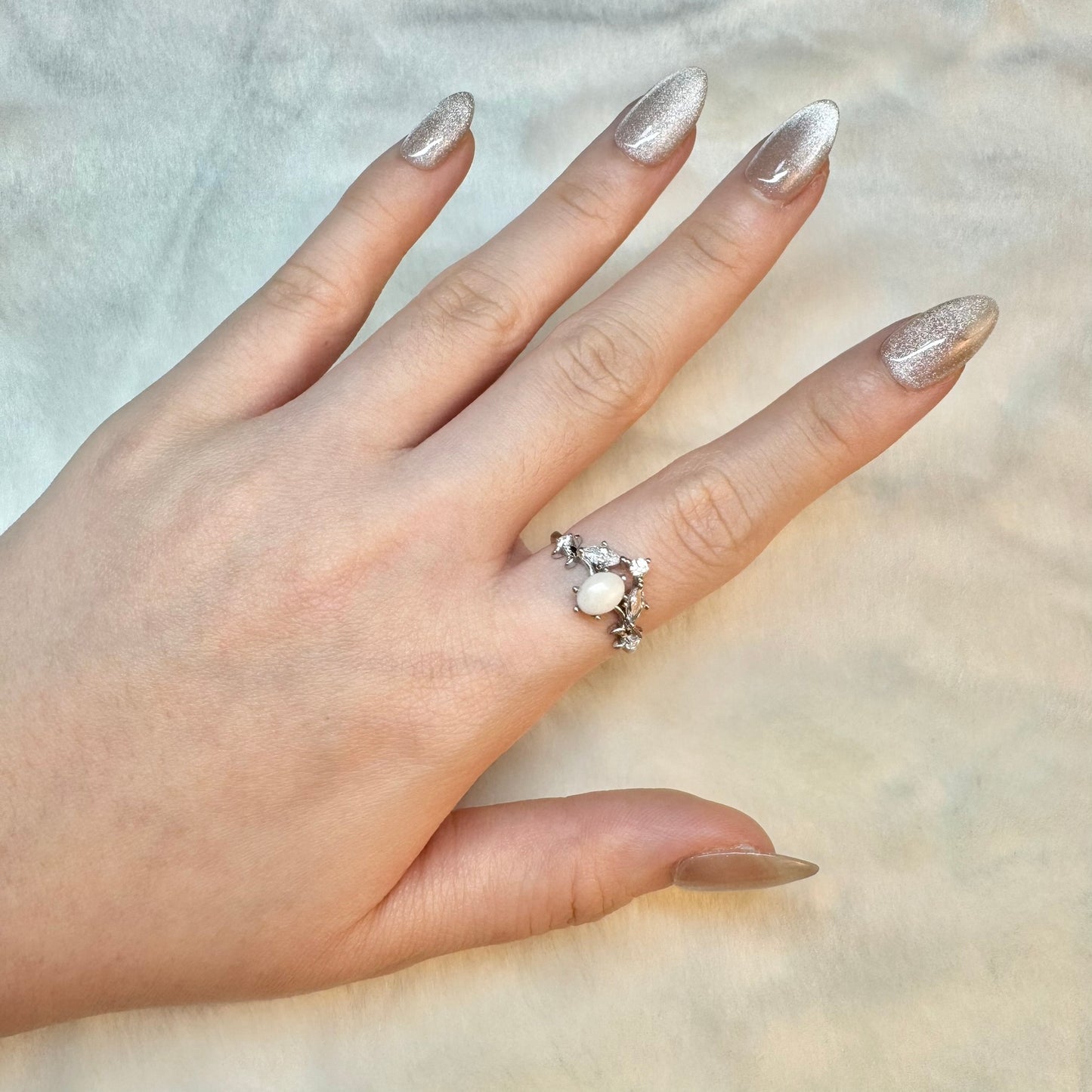 Anastasia Solitaire Breastmilk Ring