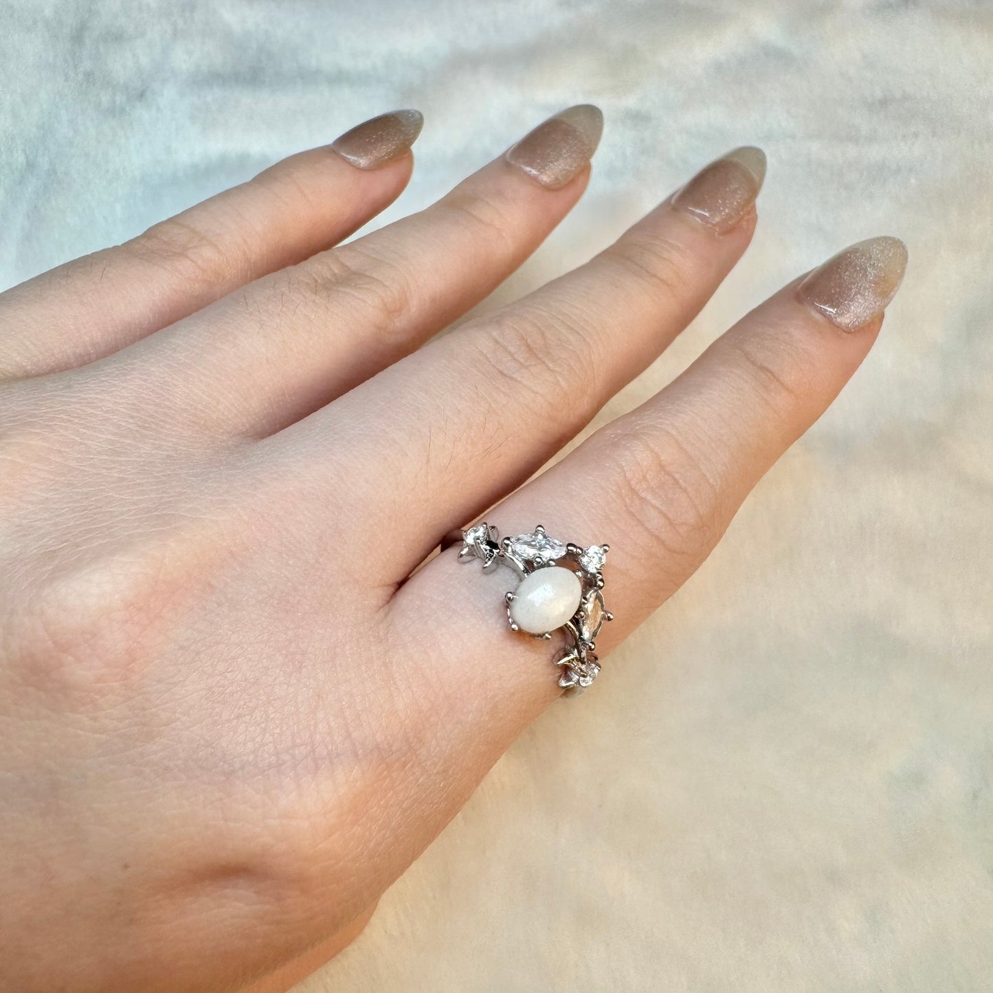 Anastasia Solitaire Breastmilk Ring