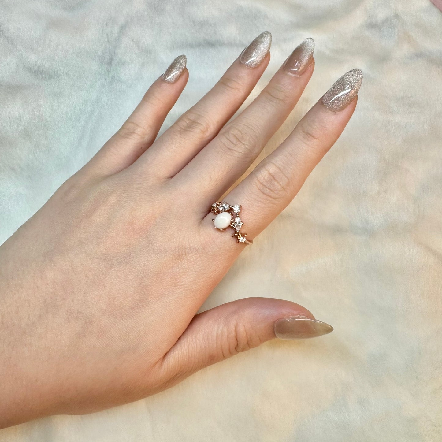 Anastasia Solitaire Breastmilk Ring