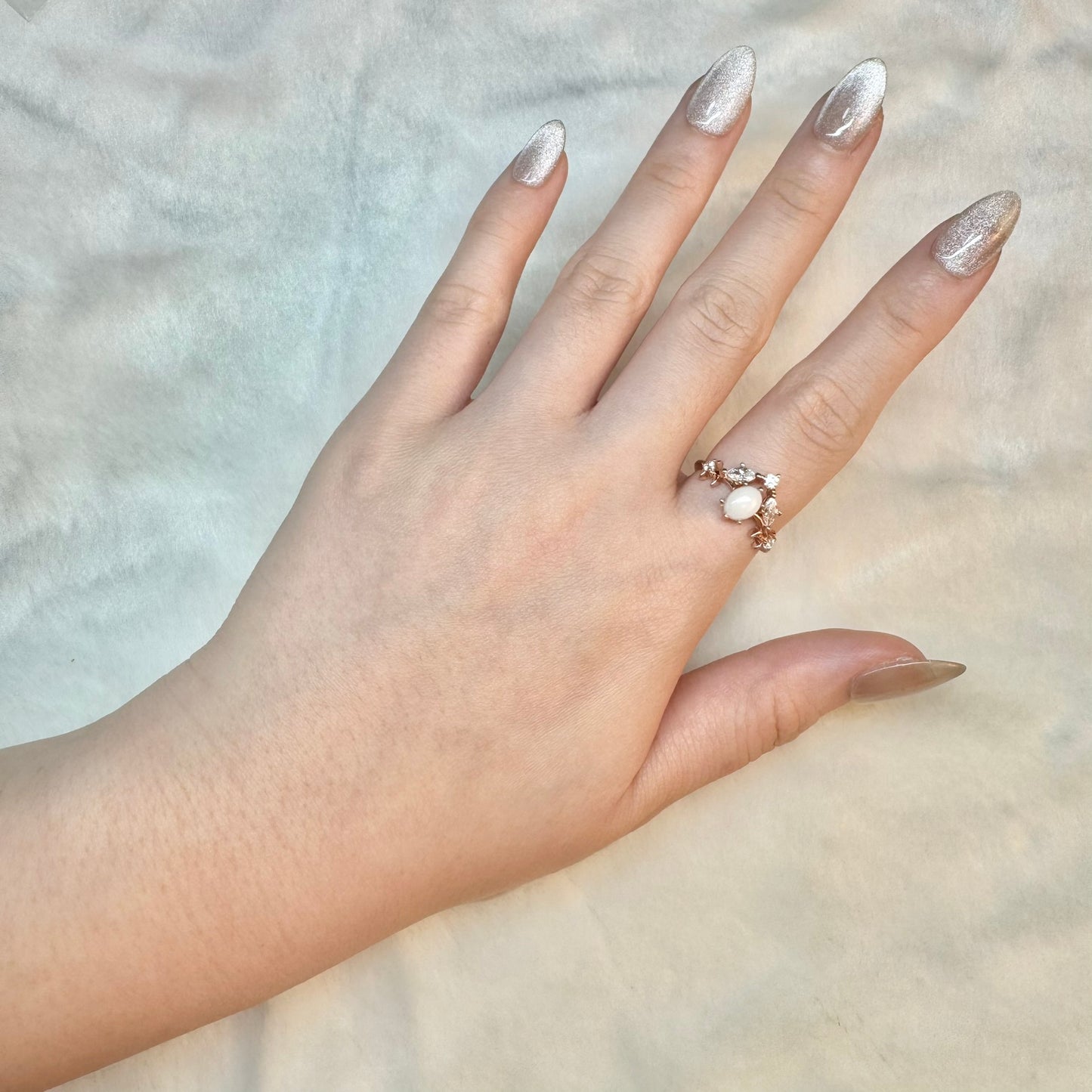 Anastasia Solitaire Breastmilk Ring