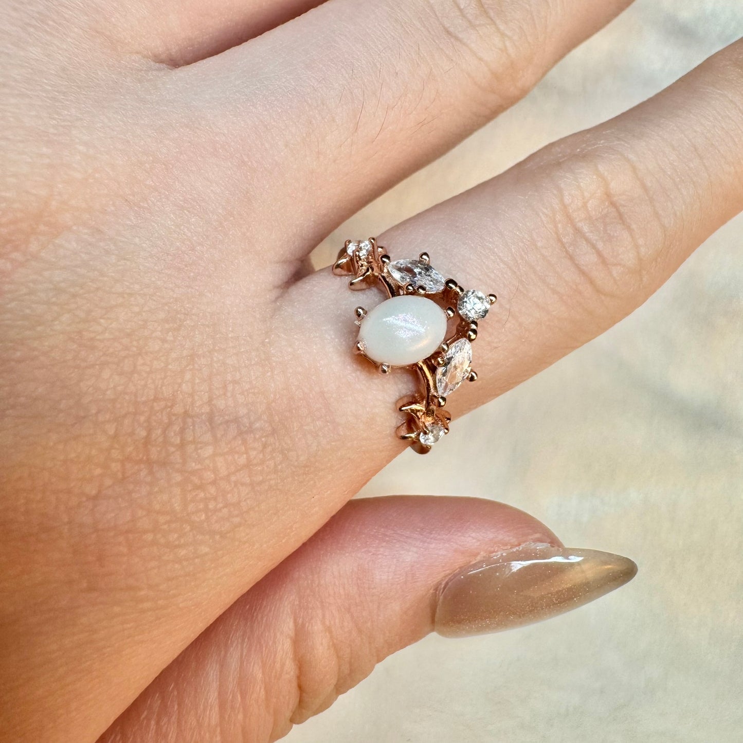 Anastasia Solitaire Breastmilk Ring