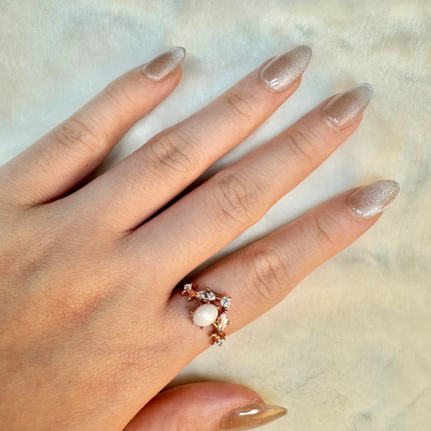 Anastasia Solitaire Breastmilk Ring