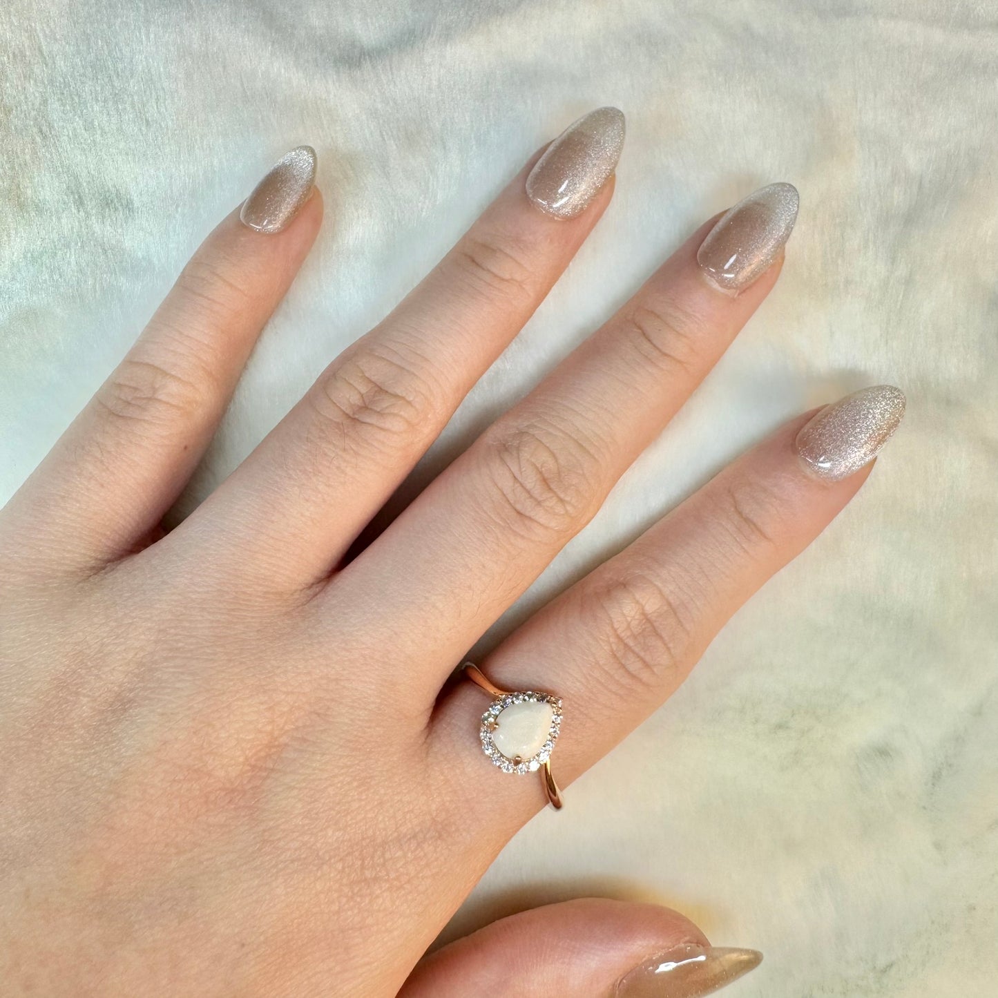 Milk Drop Solitaire Breastmilk Ring
