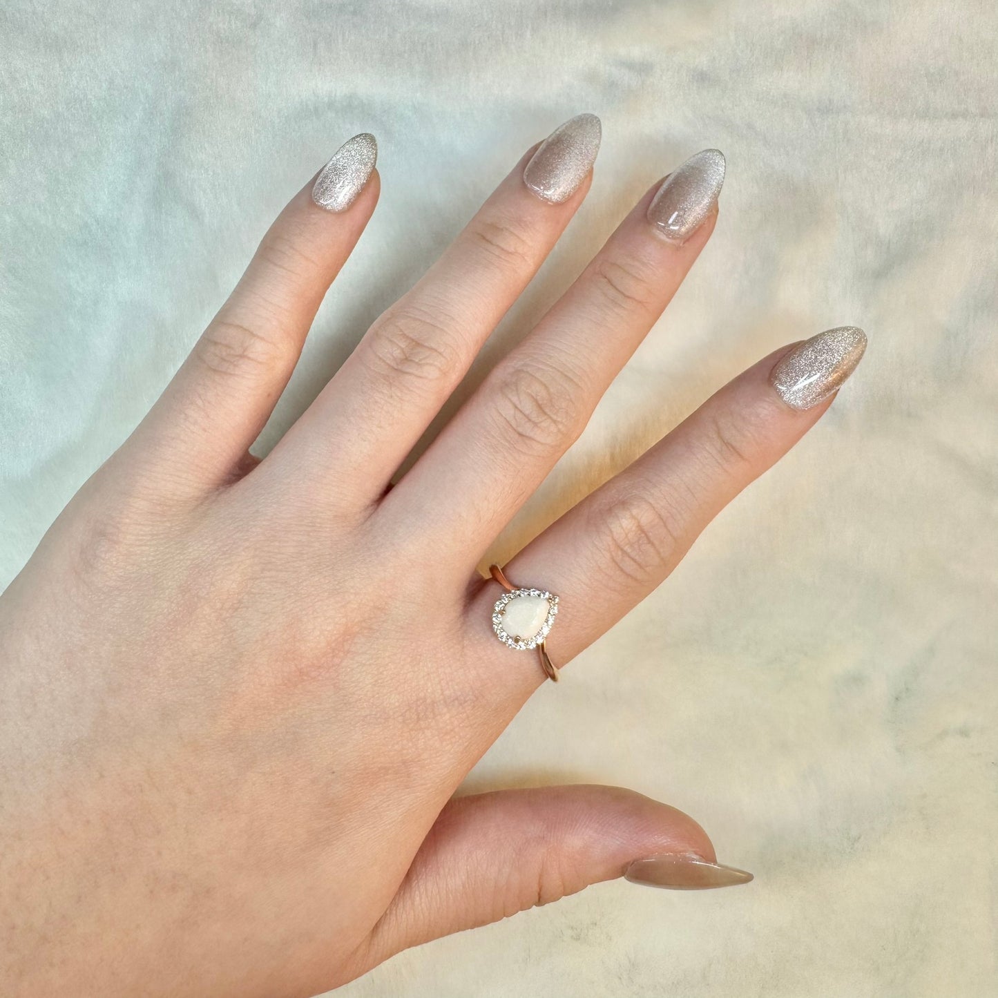 Milk Drop Solitaire Breastmilk Ring