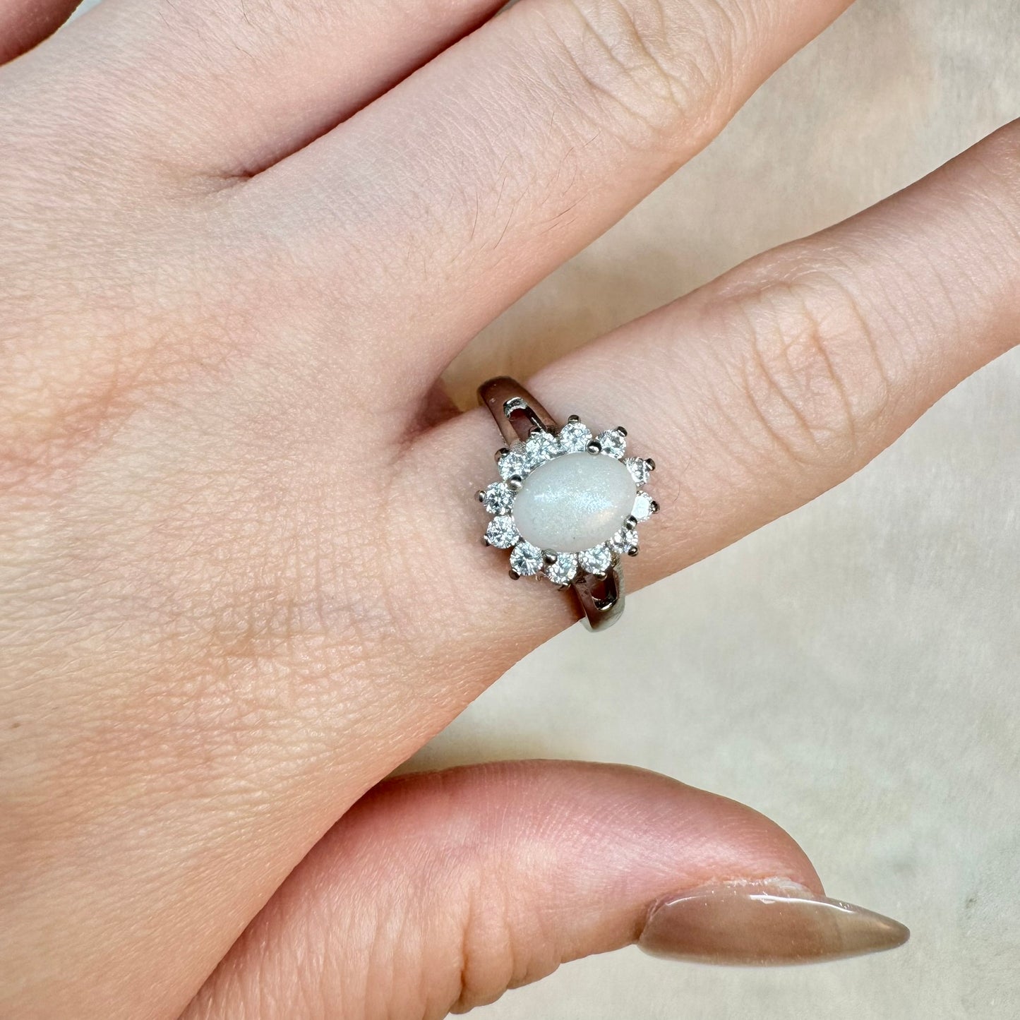 Starlight Breastmilk Ring (Stainless Steel)